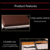 Stainless Steel Leather Cigar Cigarette Tobacco Case Pocket Pouch Holder Box