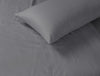 Elan Linen 1200TC Organic Cotton Single Grey Bed Sheet Set