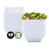 Home Master 48PCE Melamine Bowls Square Lightweight Durable Strong 15cm