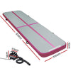 Everfit GoFun 3X1M Inflatable Air Track Mat with Pump Tumbling Gymnastics Pink