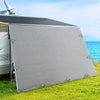 4.6M Caravan Privacy Screens 1.95m Roll Out Awning End Wall Side Sun Shade