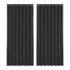 Artiss 2X Blockout Curtains Eyelet 300x230cm Black