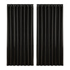 Artiss 2X Blockout Curtains Eyelet 300x230cm Black Shine