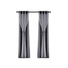 Artiss 2X 132x242cm Blockout Sheer Curtains Charcoal