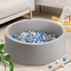 Keezi Kids Ball Pit 90x30cm Ocean Foam Play Pool Barrier Toys Children Grey