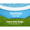 Bestway Swimming Pool 305x66cm Above Ground Round Inflatable Pools w/ Filter Pump 3200L