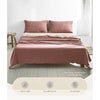 Cosy Club Sheet Set Cotton Sheets King Vanilla Rhubarb