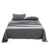 Cosy Club Washed Cotton Sheet Set Single Black