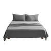 Cosy Club Washed Cotton Sheet Set Single Grey