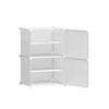 Artiss Shoe Cabinet DIY Shoe Box White Storage Cube Portable Organiser Stand