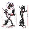 Everfit Folding Exercise Bike Magnetic X-Bike Indoor Cycling Resistance Rope