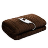 Giselle Bedding Electric Throw Blanket - Chocolate