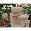 Gardeon Solar Water Feature with LED Lights 4-Tier Sand 72cm