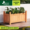 Greenfingers Garden Bed 60x30x33cm Wooden Planter Box Raised Container Growing