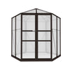 Greenfingers Greenhouse 2.4x2.1x2.32M Aluminium Polycarbonate Green House Garden Shed