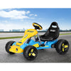 Rigo Kids Pedal Go Kart Ride On Toys Racing Car Plastic Tyre Blue