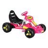 Rigo Kids Pedal Go Kart Ride On Toys Racing Car Plastic Tyre Pink