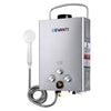 Devanti Outdoor Gas Water Heater Portable Camping Shower 12V Pump Silver