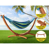 Gardeon Hammock Bed Outdoor Camping Timber Hammock Wooden Stand