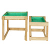 Keezi Kids Sandpit Wooden Sandbox Sand Pit Water Table Outdoor Toys 101cm