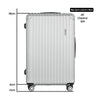 Wanderlite 28'' Luggage Travel Suitcase Set TSA Carry On Hard Case Light Grey