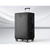 Wanderlite 28" Luggage Trolley Travel Suitcase Set TSA Hard Case Lightweight Aluminum Black