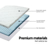 Giselle Bedding Memory Foam Mattress Topper 7-Zone 5cm Double