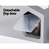 i.Pet Cat Litter Box Large Tray Kitty Toilet Fully Enclosed House Hooded Scoop Mat Grey