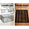 i.Pet 24" 8 Panel Dog Playpen Pet Fence Exercise Cage Enclosure Play Pen