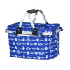 Alfresco Picnic Basket Folding Bag Hamper Food Insulated Storage