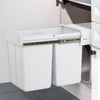 Cefito 2x20L Pull Out Bin - White