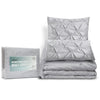 Giselle Quilt Cover Set Diamond Pinch Grey - Queen