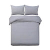 Giselle Quilt Cover Set Classic Grey - King