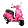 Kids Electric Ride On Car Motorcycle Motorbike Vespa Licensed GTS Pink