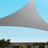 Instahut Shade Sail 4x4x5.7m Triangle 280GSM 98% Grey Shade Cloth