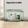 Artiss Storage Container Foldable Stackable Large 5 Sides Open Transparent 140L