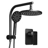 Cefito WELS 9'' Rain Shower Head Mixer Round Handheld High Pressure Wall Black