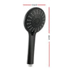 Handheld Shower Head 4.5" High Pressure 5 Modes Poweful Round Black