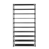 Artiss Shoe Rack 10-Tier (50 Pair) Shoes Organiser DIY Stackable Organizer Storage Shelf Stand Holder Portable Wardrobe Black