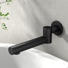 Cefito Bathroom Tap Wall Bath Spout 180 Swivel Bathtub Shower Mixer Round Black