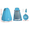 Weisshorn Pop-up Shower Tent Camping Outdoor Toilet Privacy Change Room Blue