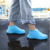 Pair of Outdoor Waterproof Reusable Slip-Resistant Silicone SHOE COVER