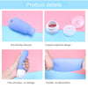 Three 38/60/90 ML Silicone Travel Shampoo Cosmetic Empty Squeeze Bottles