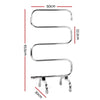 Devanti Electric Heated Towel Rail Rack Rails Freestanding 5 Bars