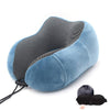 Travel Pillow Memory Foam Neck Pillow With 3D Eye Mask & Earplugs