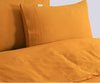 Elan Linen 100% Egyptian Cotton Vintage Washed 500TC Mustard Single Quilt Cover Set