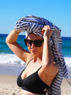 PORTSEA TURKISH COTTON TOWEL - NAVY