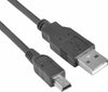 ASTROTEK USB 2.0 Cable 30cm - Type A Male to Mini B 5 pins Male Black Colour RoHS