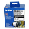 BROTHER White Continuous Paper Roll 62mmX30.48m