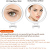 20X Magnifying Hand Mirror Two Sided Use for Makeup Application, Tweezing, and Blackhead/Blemish Removal (15 cm)